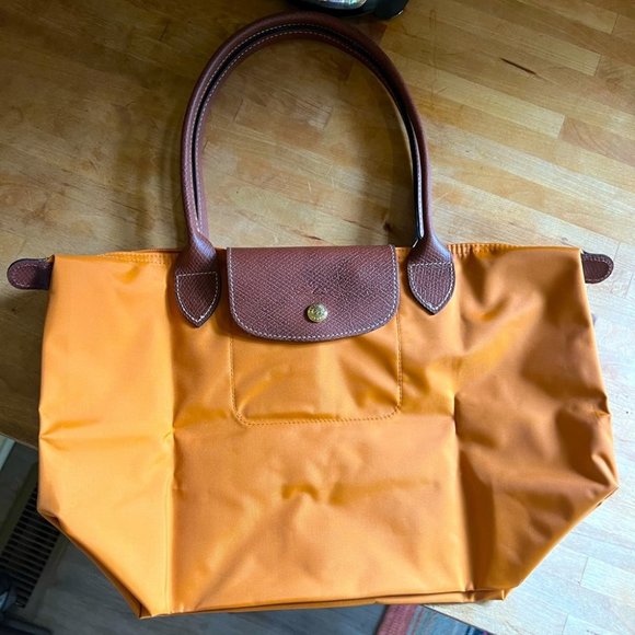 Longchamp Bags Longchamp Le Pliage Medium Bag In Saffron Poshmark